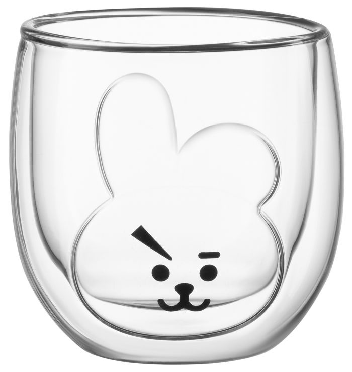 Набір чашок Ardesto Animals з подвійними стінками, 300 мл, 2 од., боросилікатне скло