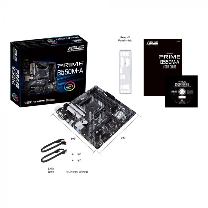 Материнcька плата ASUS PRIME B550M-A sAM4 B550 4xDDR4 M.2 HDMI-DVI-VGA mATX