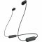 Навушники SONY WI-C100 In-ear IPX4 Wireless Чорний