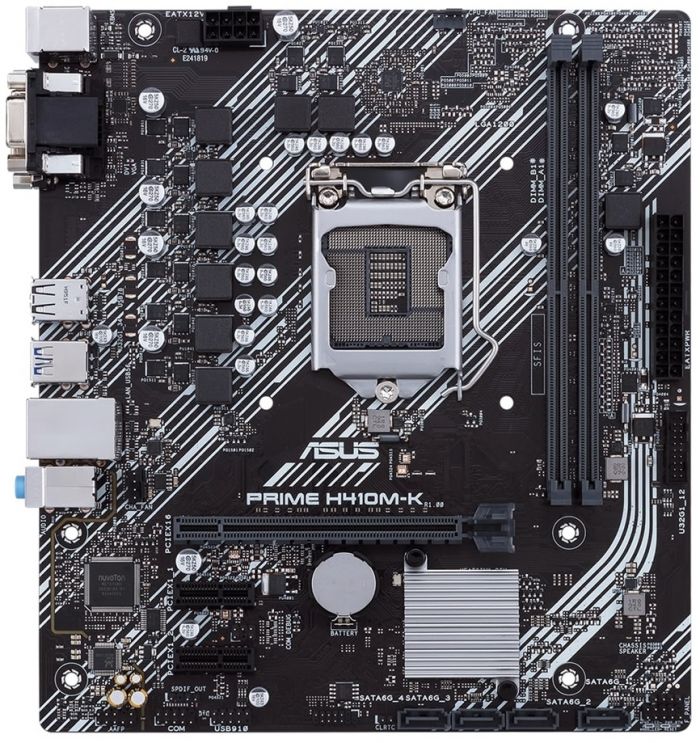Материнcька плата ASUS PRIME H410M-K s1200 H410 2xDDR4 DVI-VGA mATX