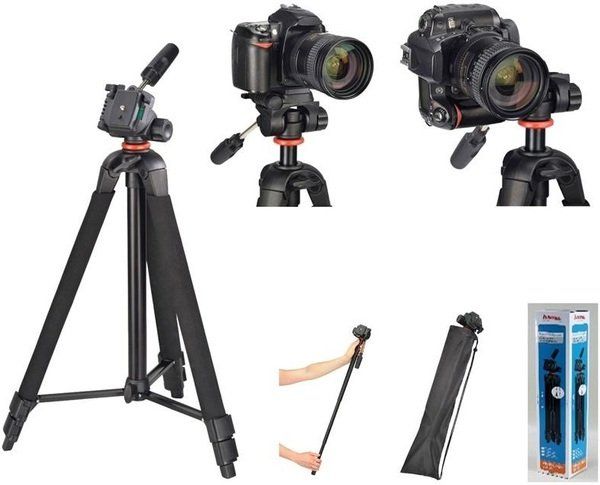 Штатив для фотокамер Hama Profil Duo 3D 53 -150 cm Black
