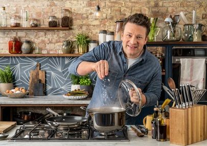 Сковорода Tefal Jamie Oliver Kitchen Essential , 28см, покриття Titanium 2Х, індукція, Thermo-Spot, нерж.сталь