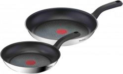 Набір сковорідок Tefal Comfort Max 24, 28см, покриття Titanium, індукція, Thermo-Spot, нерж.сталь