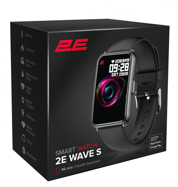 Смарт-годинник 2E Wave S 46 mm Black