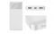 Портативний зарядний пристрій Power Bank Baseus 10000mAh 15W Bipow 2xUSB/USB-C/microUSB White