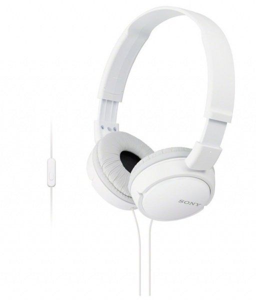 Навушники Sony MDR-ZX110AP On-ear Mic Білий