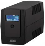 Джерело безперебійного живлення 2E DD650, 650VA/360W, LCD, USB, 2xSchuko