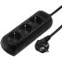 Мережевий подовжувач Hama 3XSchuko 3G*1.5мм 5м Black