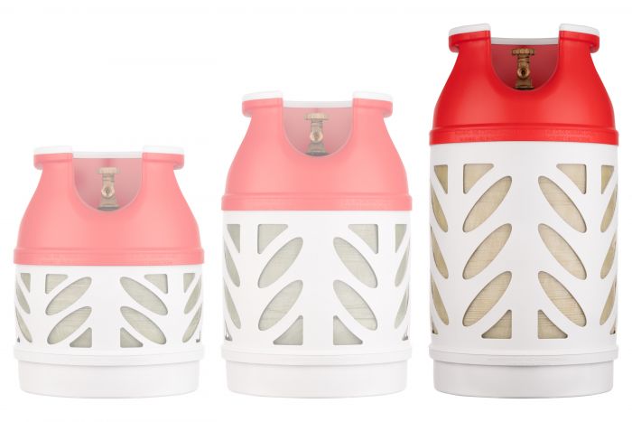 Газовий балон композитний Hexagon Ragasco HR24.5L, пропан 10 кг, бутан 12 кг, 24.5л, 20 бар,  W 26x1.5 (6г/6Н), W21.8x1/14' LH (ліва), 5 кг