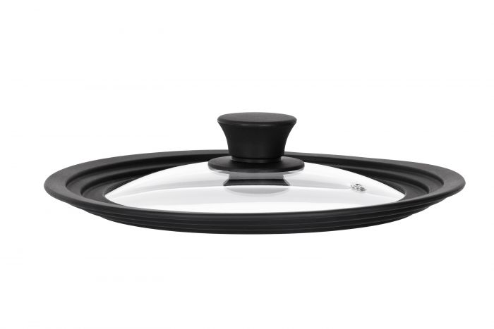 Кришка універсальна ARDESTO Black Mars, Smart, 20х22х24см, термостійке скло, силікон