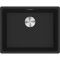Мийка кухонна Franke Maris, фраграніт, прямокутник, без крила, 553х433х200мм, чаша - 1, універсальна, MRG 110-52, чорний матовий