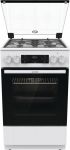 Плита Gorenje GK5C41WF комбінована, 70л, 50x60см, дисплей, IconLed, чавун,  білий