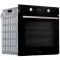 Oven Indesit electrical, 66L, A, display, convection, black