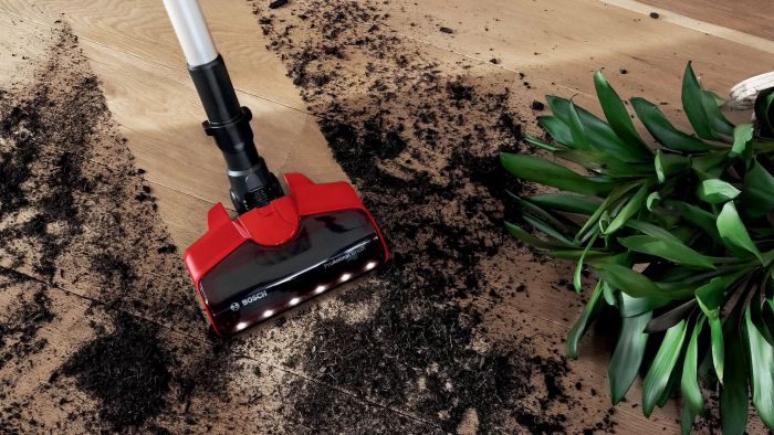 Пилосос Bosch безпровідний, конт пил -0.3л, автон. робота до 40хв, вага-2.9кг, НЕРА, червоний