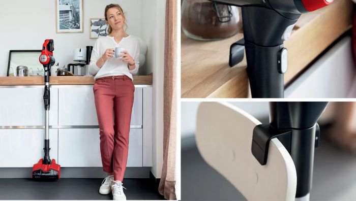 Пилосос Bosch безпровідний, конт пил -0.3л, автон. робота до 40хв, вага-2.9кг, НЕРА, червоний