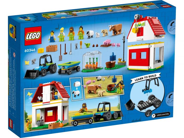 Конструктор LEGO City Farm Тварини на фермі та у хліві