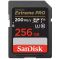 Карта пам'яті SanDisk SD  256GB C10 UHS-I U3 R200/W140MB/s Extreme Pro V30