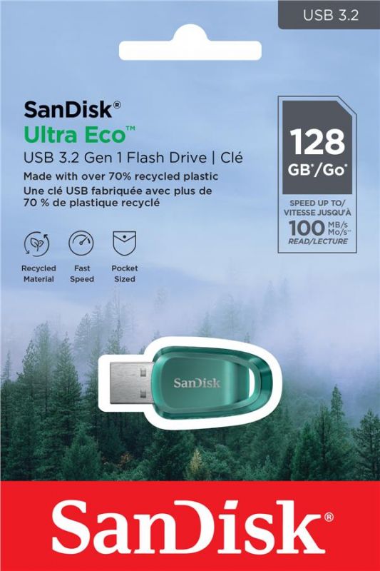 Накопичувач SanDisk  128GB USB 3.2 Gen 1 Ultra Eco