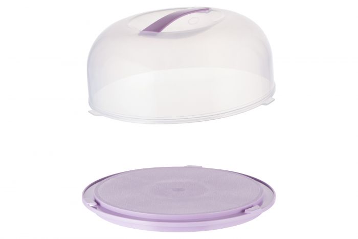 Тортівниця Ardesto Tasty baking з кришкою, 28.4*11.5 см, ліловий