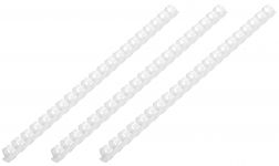 Пластикові пружини для біндера 2E, 6мм, білі, 100шт