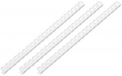 Пластикові пружини для біндера 2E, 10мм, прозорі, 100шт