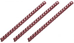 Пластикові пружини для біндера 2E, 14мм, темно-бордові, 100шт