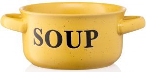 Бульйонниця Ardesto Alcor, 550 мл, жовта, кераміка