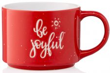 Чашка Ardesto Be joyful, 330 мл, червона, кераміка