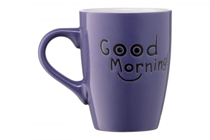 Чашка Ardesto  Good Morning, 330 мл, фіолетова, кераміка