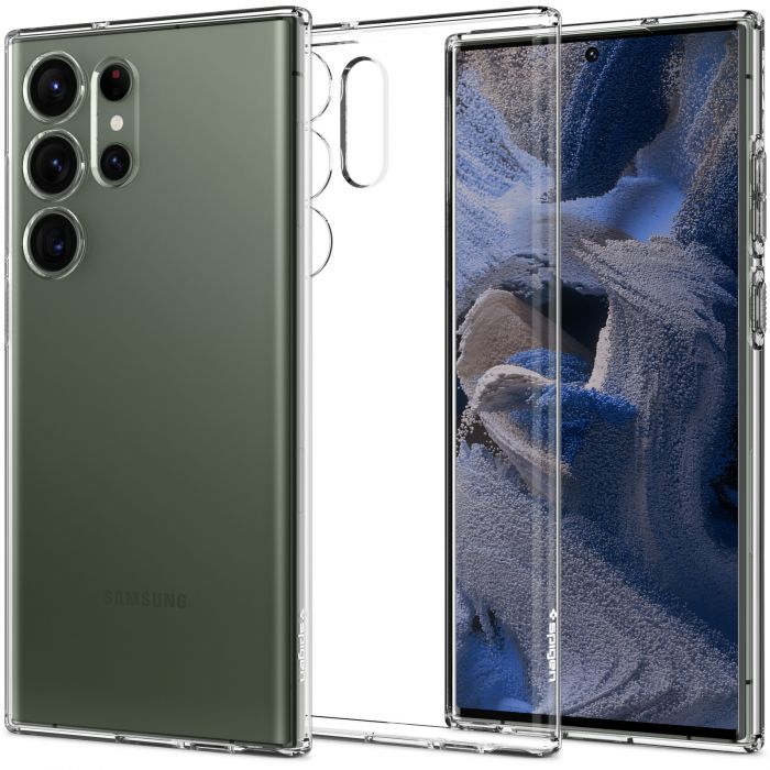 Чохол Spigen для Samsung Galaxy S23 Ultra Liquid Crystal, Crystal Clear