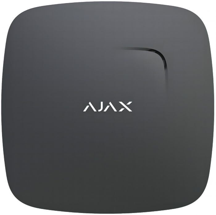Датчик диму і чадного газу Ajax FireProtect Plus, Jeweler, бездротовий, чорний