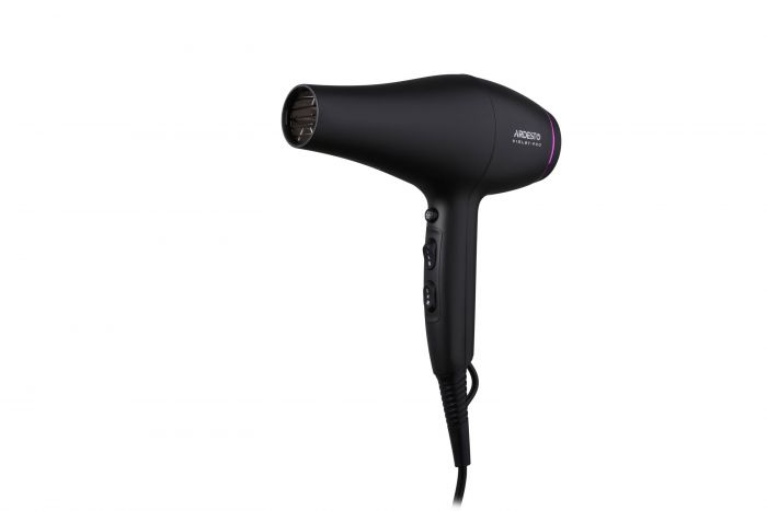 Фен ARDESTO Violet PRO HD-Y222PRO, 1850-2200Вт, 2 швидкості, 3 темп.режима, дифузор, чорний