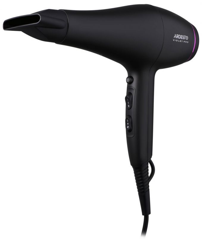 Фен ARDESTO Violet PRO HD-Y222PRO, 1850-2200Вт, 2 швидкості, 3 темп.режима, дифузор, чорний