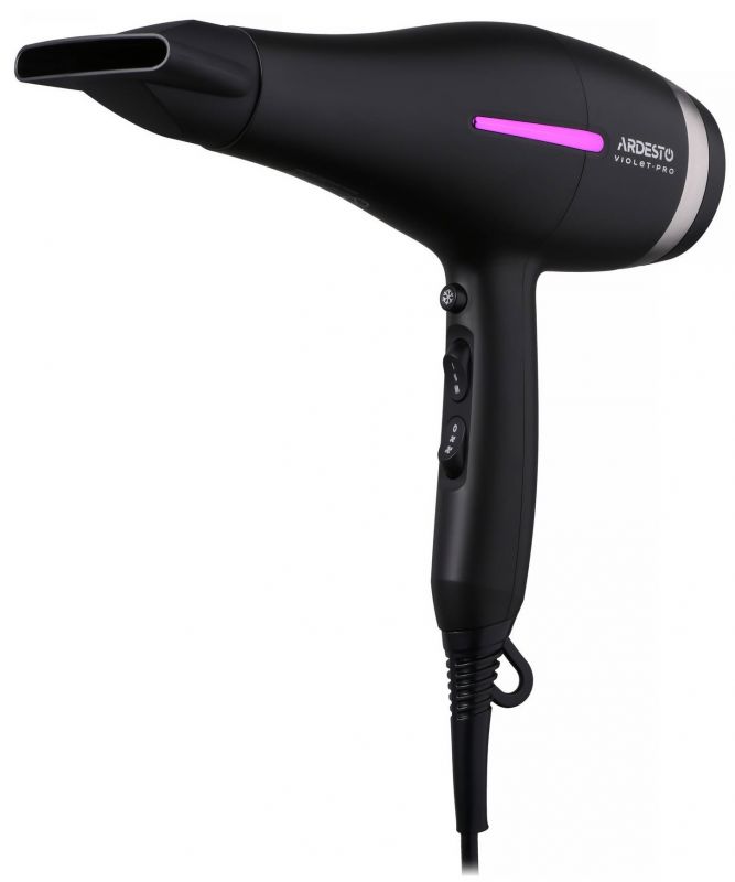Фен ARDESTO Violet PRO HD-Y223PRO, 1850-2200Вт, 2 швидкості , 3 темп.режими, дифузор, чорний