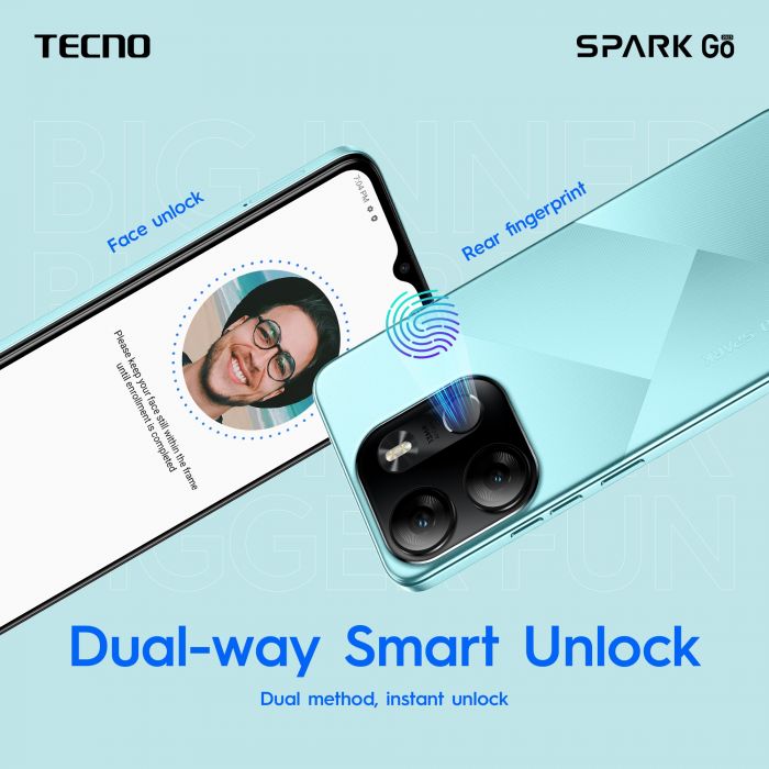 Смартфон TECNO Spark Go 2023 (BF7) 4/64Gb 2SIM Uyuni Blue