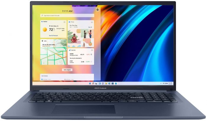 Ноутбук ASUS X1702ZA-AU511 17.3FHD IPS/Intel i5-1235U/8/512F/int/noOS/Blue
