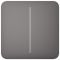 Кнопка для двоклавішного вимикача Ajax SoloButton 2-gang for LightSwitch, Jeweler, бездротовий, grey