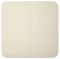 Кнопка для двоклавішного вимикача Ajax SoloButton 2-gang for LightSwitch, Jeweler, бездротовий, ivory