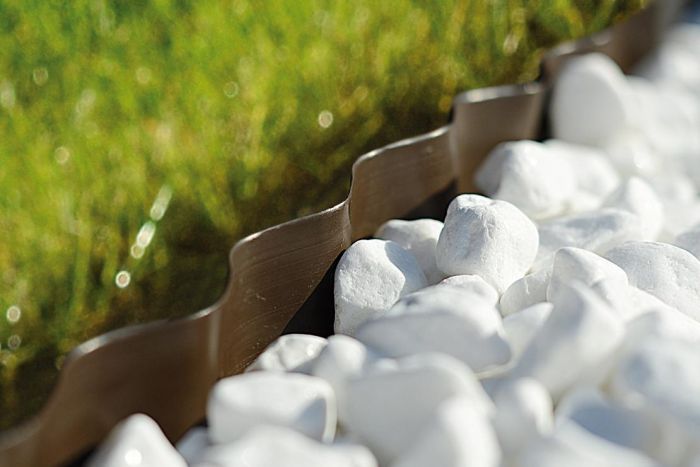 Стрічка газонна Cellfast, бордюрна, хвиляста, 15см x 9м, темно-зелена