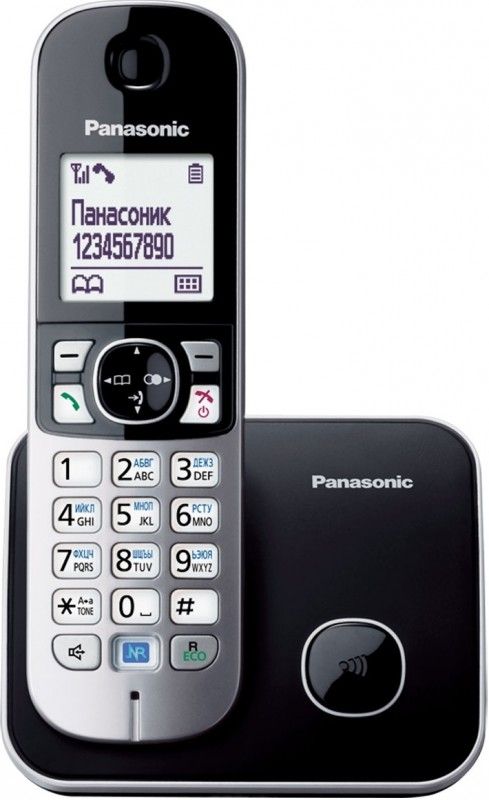 Радіотелефон DECT Panasonic KX-TG6811UAB, чорний
