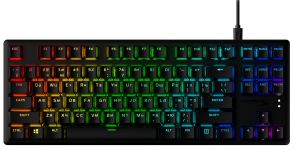Клавіатура механічна HyperX Alloy Origins Core PBT 87key, Red, USB-A, EN/UK, RGB, чорний