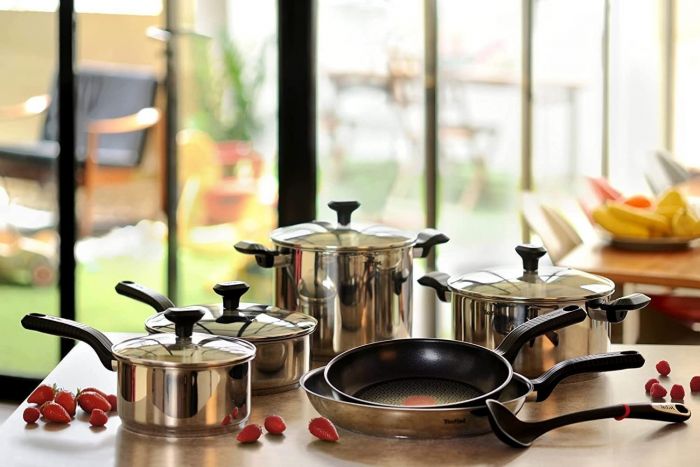 Сковорода Tefal Comfort Max, 26см, покриття Titanium, індукція, Thermo-Spot, нерж. cталь