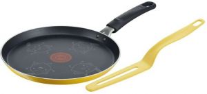 Сковорода Tefal Fruits для млинців+лопатка, d=25 см, покриття Titanium, Thermo-Spot, алюм., лимон
