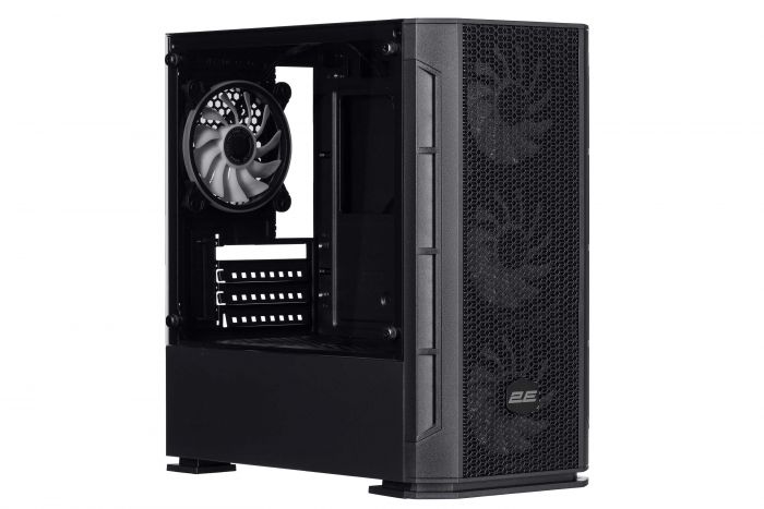 Корпус 2E GAMING Calleo GB700 без БЖ 2xUSB3.0, 1xUSB2.0, 4x120мм ARGB, VGA 320мм, LCS ready, контролер з пультом, TG Side Window, mATX, чорний