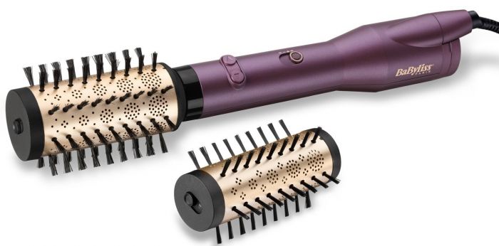 Фен-щітка Babyliss, AS950E, 650 Вт, 2 насадки,  пурпурний