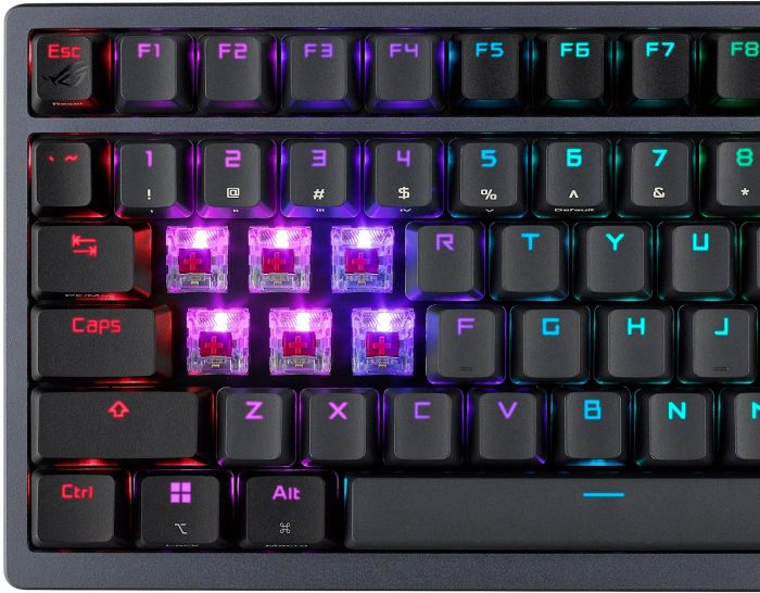 Клавіатура ASUS ROG Azoth RGB 81key NX RD USB/WL/BT EN Black