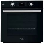 Духова шафа Whirlpool електрична, 71л, A+, дисплей, конвекція, телескопічні напрямні, пара, чорний