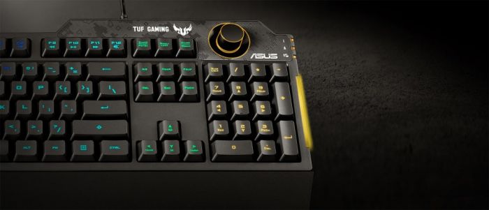 Клавіатура ASUS TUF Gaming K1 RGB 104key USB UA Black