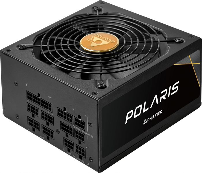 Блок живлення CHIEFTEC Polaris 3.0 (1250W), >90%, 80+ Gold, 135мм FDB, 1xMB 24pin(20+4), 2xCPU 8pin(4+4), 4xMolex, 12xSATA, 4xPCIe 8pin(6+2), 1xPCIe GEN5 16pin, Fully Modular