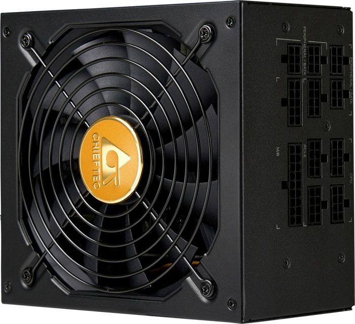 Блок живлення CHIEFTEC Polaris 3.0 (1250W), >90%, 80+ Gold, 135мм FDB, 1xMB 24pin(20+4), 2xCPU 8pin(4+4), 4xMolex, 12xSATA, 4xPCIe 8pin(6+2), 1xPCIe GEN5 16pin, Fully Modular